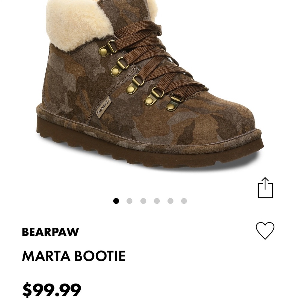 Size 8 Marta Bearpaw bootie (Brand New) never worn